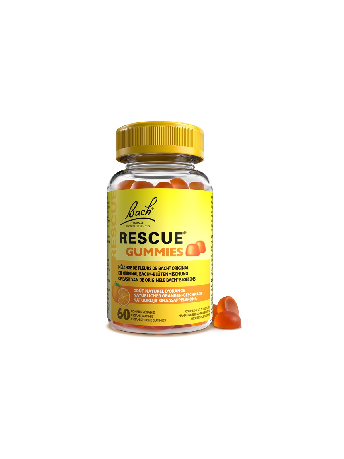 RESCUE Jour Gummies Saveur Orange x60
