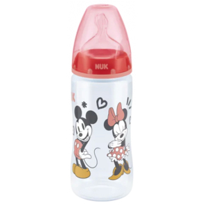 NUK First Choice+ Biberon Temperature Control Disney Baby 300 ml 6-18 Mois - Modèle : Minnie