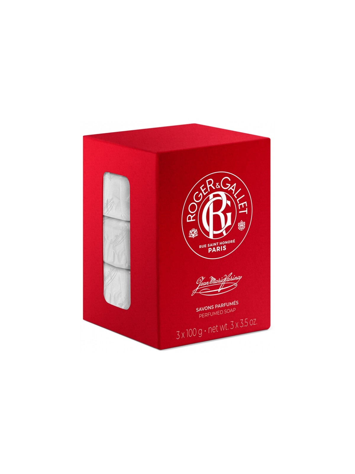 Roger & Gallet Jean-Marie Farina 3 Savons Parfumés de 100g