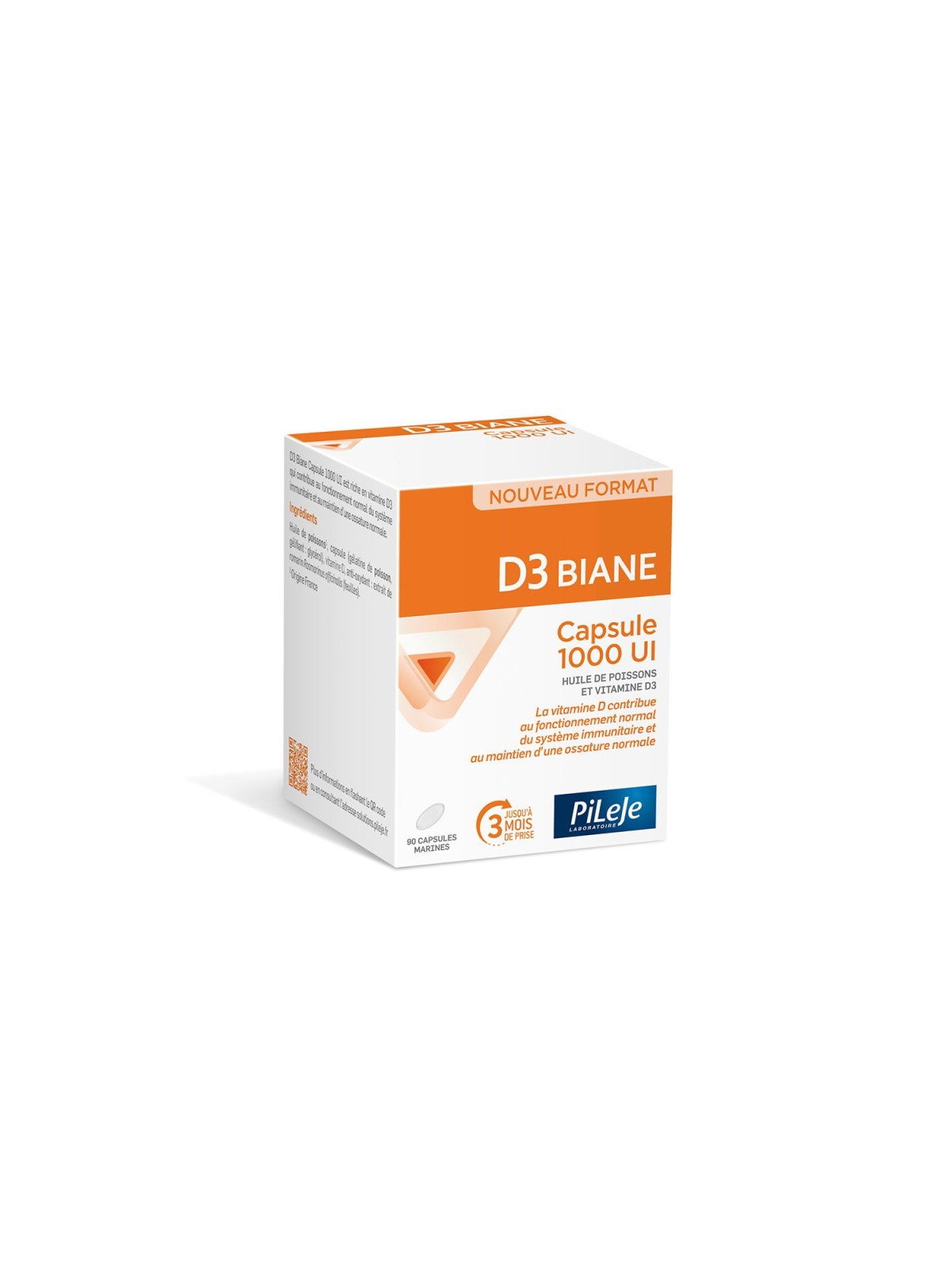 PILEJE D3 Biane 90 Capsules