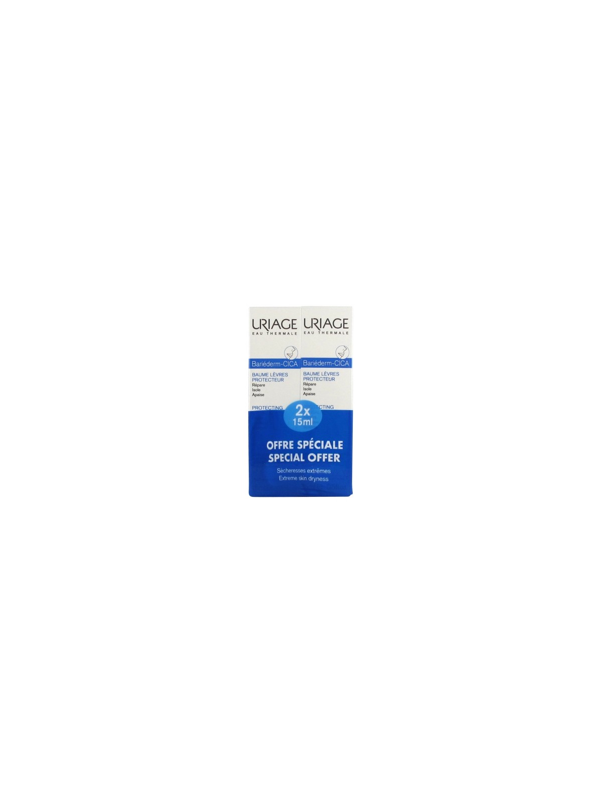 URIA BARIEDERM CICA LEVRES 2 X 15 ML