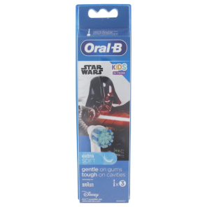 ORAL B Disney Kids 3 Ans et + 3 Têtes de Rechange - Modèle : Star Wars