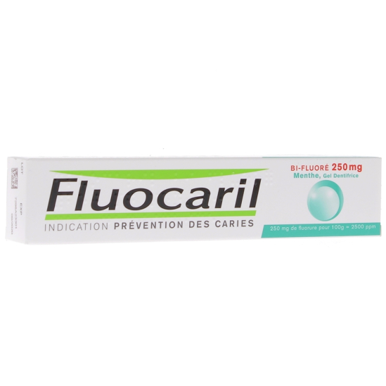 FLUOCARIL  Gel dentifrice menthe bi-fluoré 250 mg - tube de 75 ml