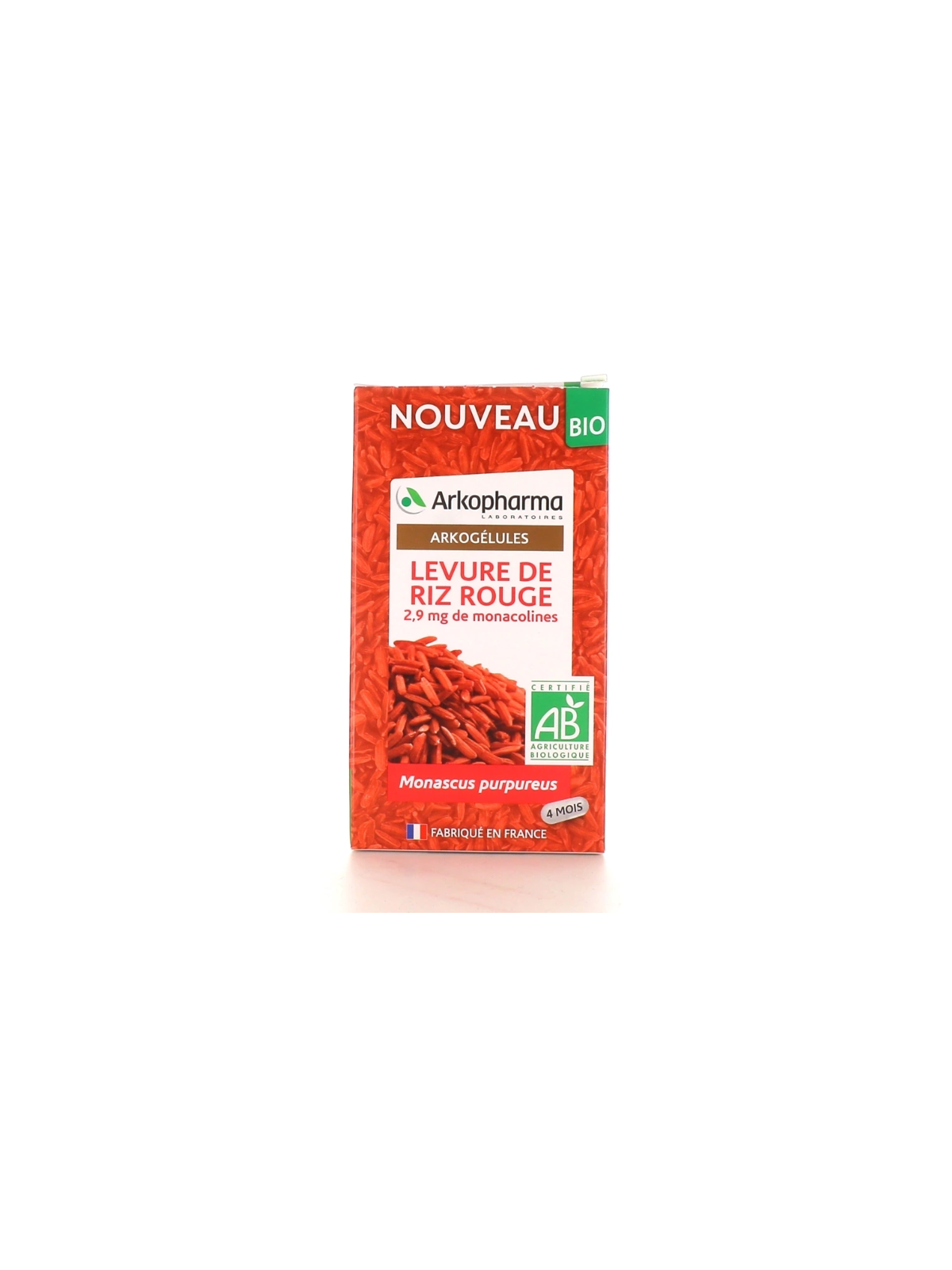 ARKOGELULES Levure de Riz Rouge Bio Boite de 60