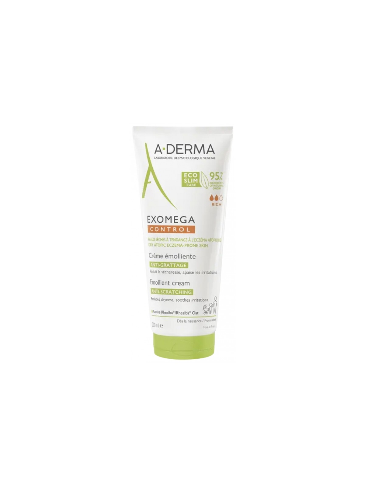 A-DERMA Exomega Control Crème Émolliente Anti-Grattage 200 ml