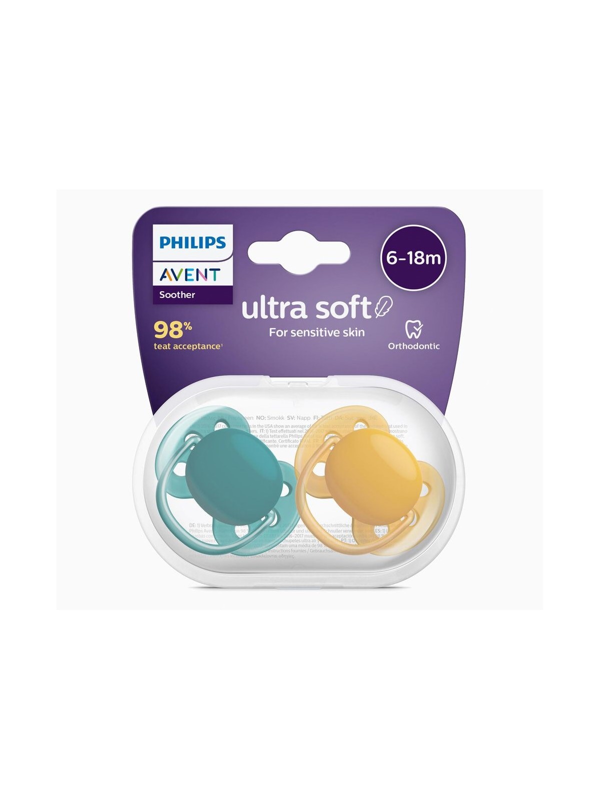 AVENT Ultra Soft Tétine 6-18 mois Physiologique - Silicone