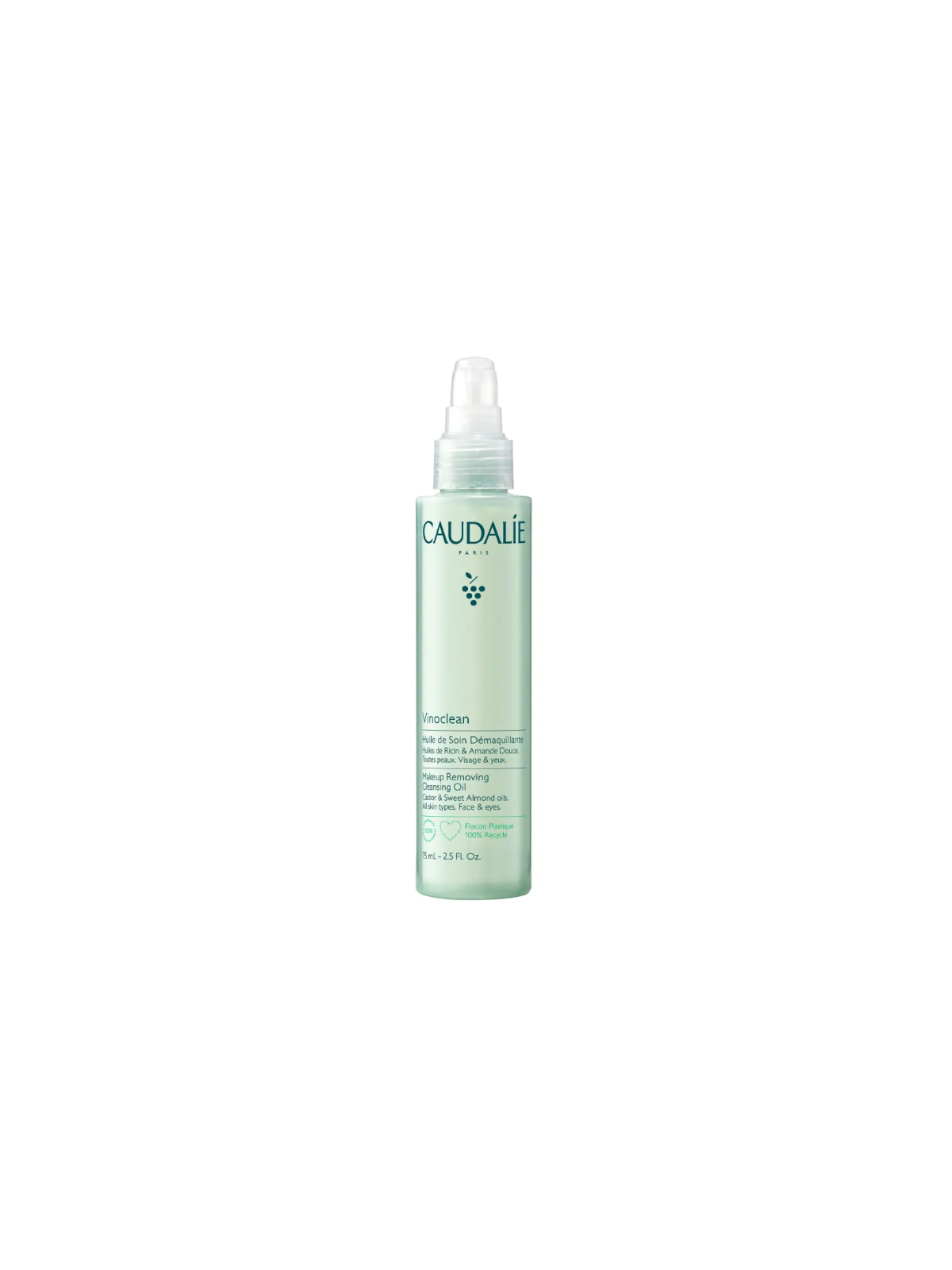 CAUDALIE Vinoclean - Huile Démaquillante - Visage et Yeux 75ml