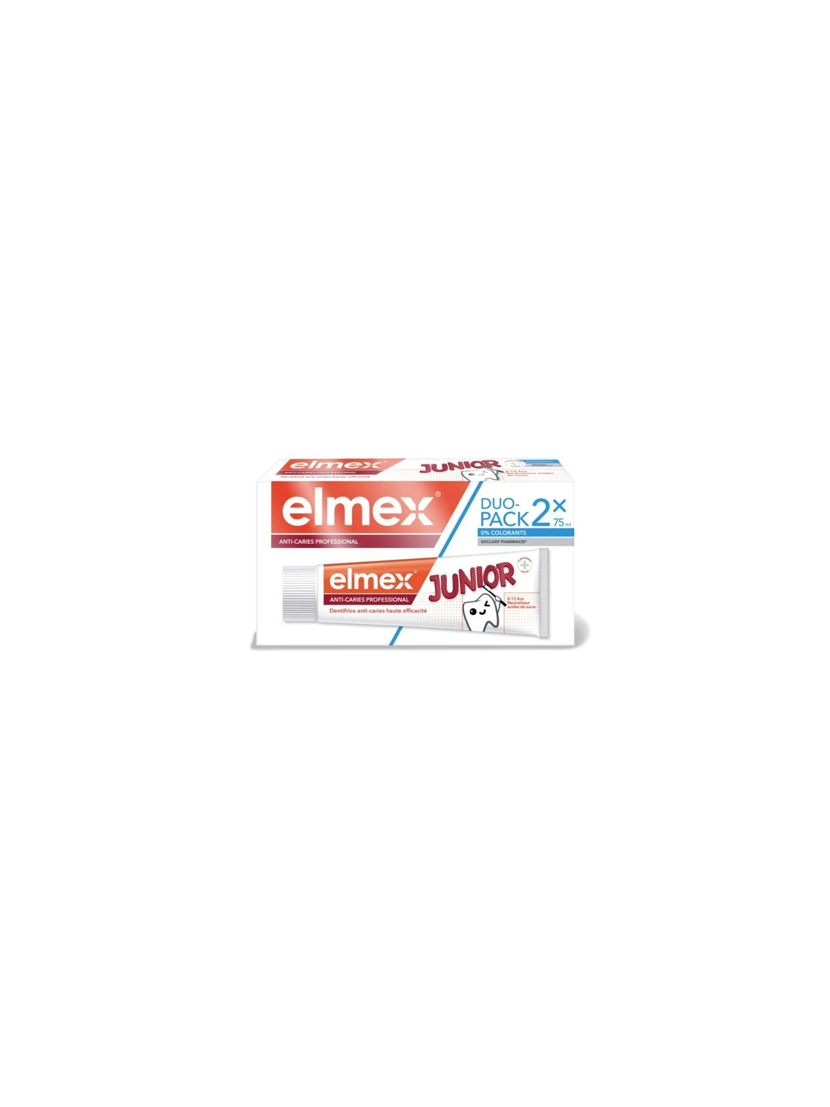 ELMEX Dentifrice Anti-Caries Professional Junior 2x75ml