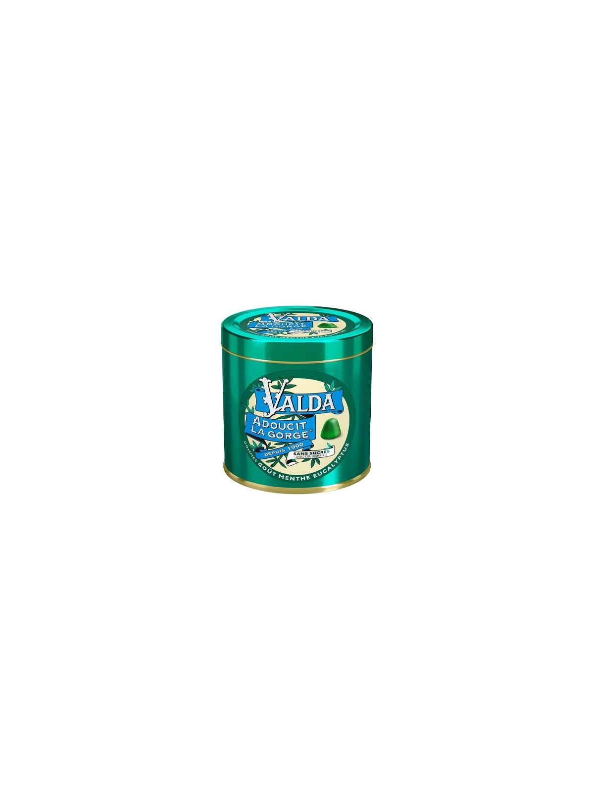VALDA Gommes goût menthe/ eucalyptus sans sucre - 140 g