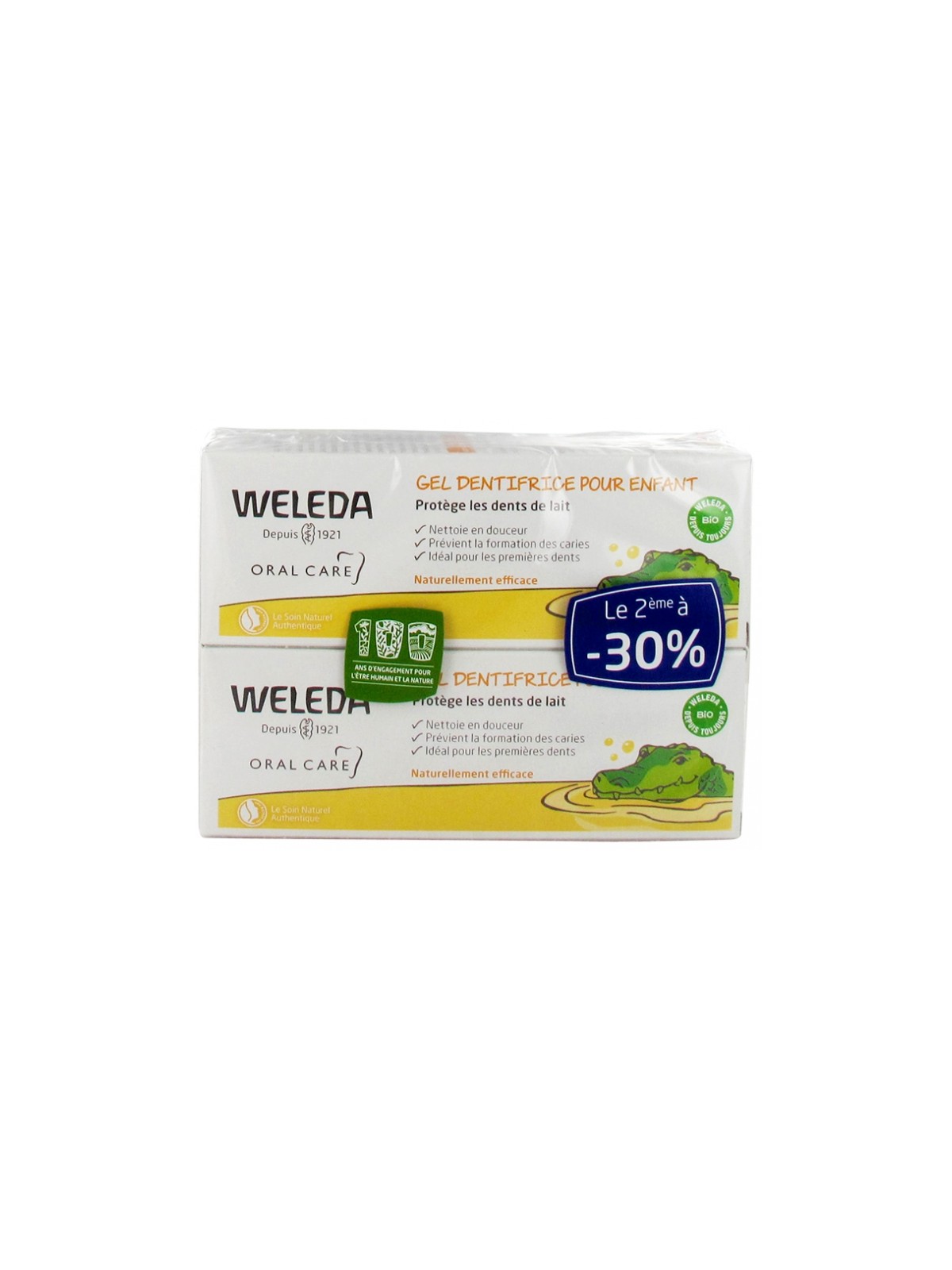 Weleda gel dentifrice pour enfant lot de 2 x 50ml
