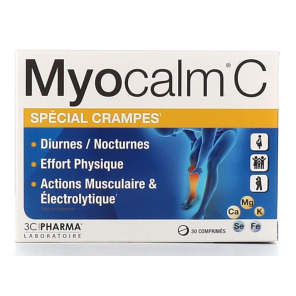 3C PHARMA MYOCALMC CRAMPES CPR BTE 30