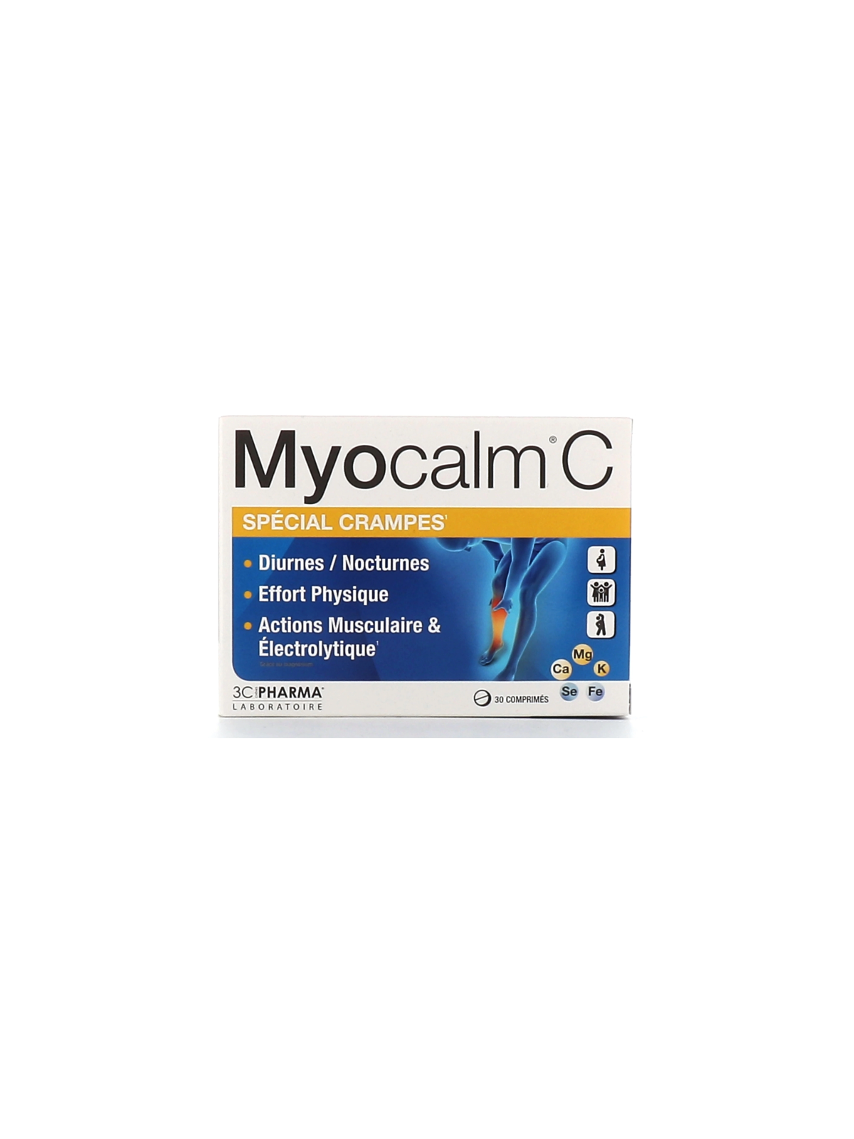 3C PHARMA MYOCALMC CRAMPES CPR BTE 30