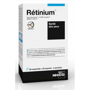 NHCO Rétinium Santé des Yeux boite de 28 Comprimés + 28 Capsules