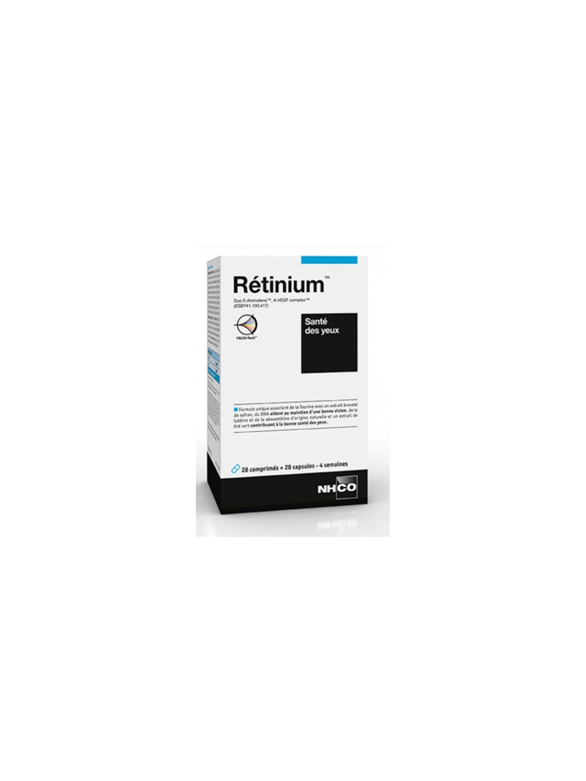 Nhco rétinium santé des yeux 28 comprimés et 28 capsules