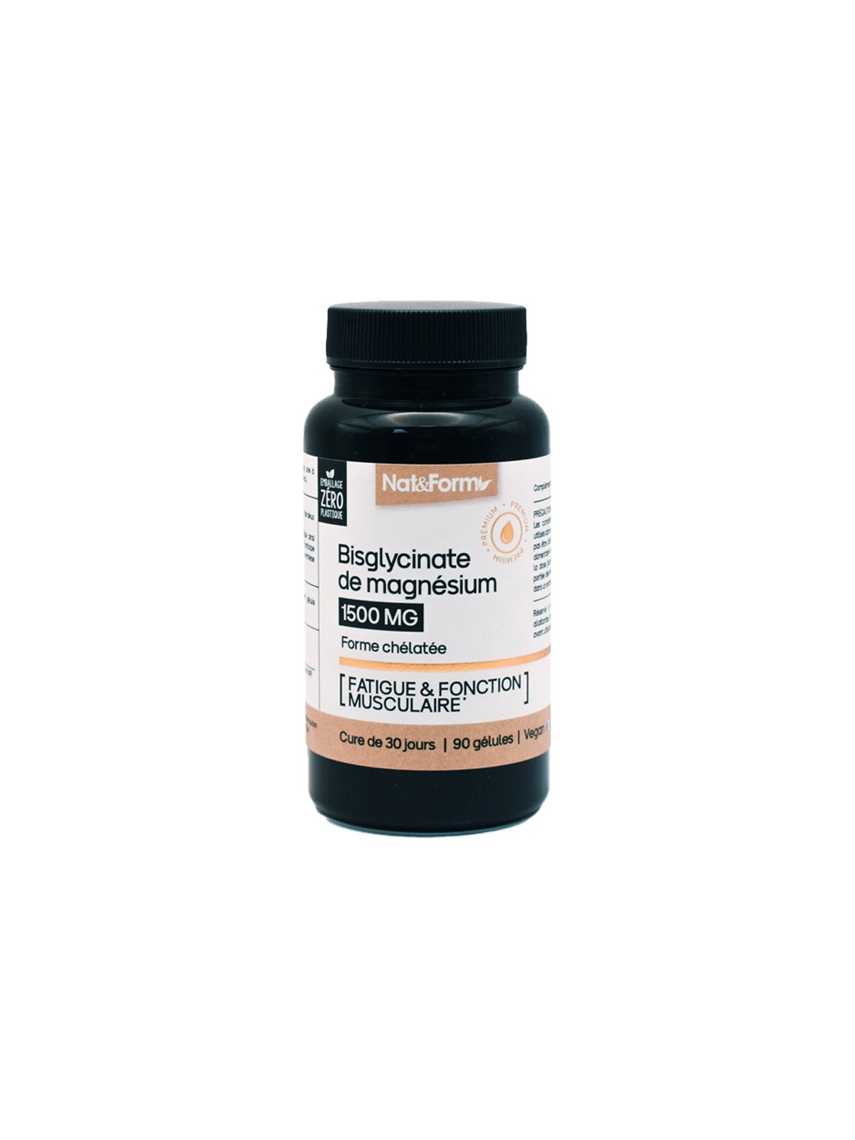 NAT&FORM Bisglycinate de Magnésium 90 Gélules