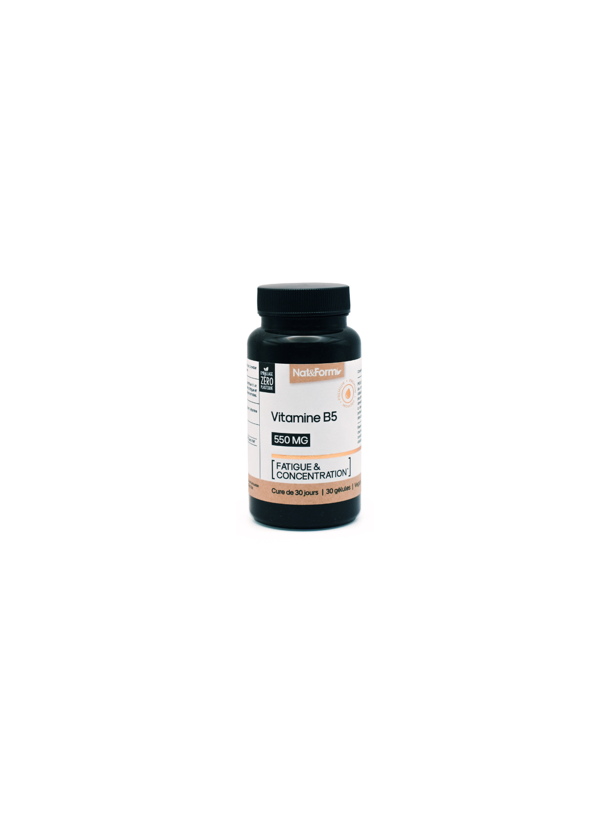 NAT&FORM Vitamine B5 550MG 30 gélules