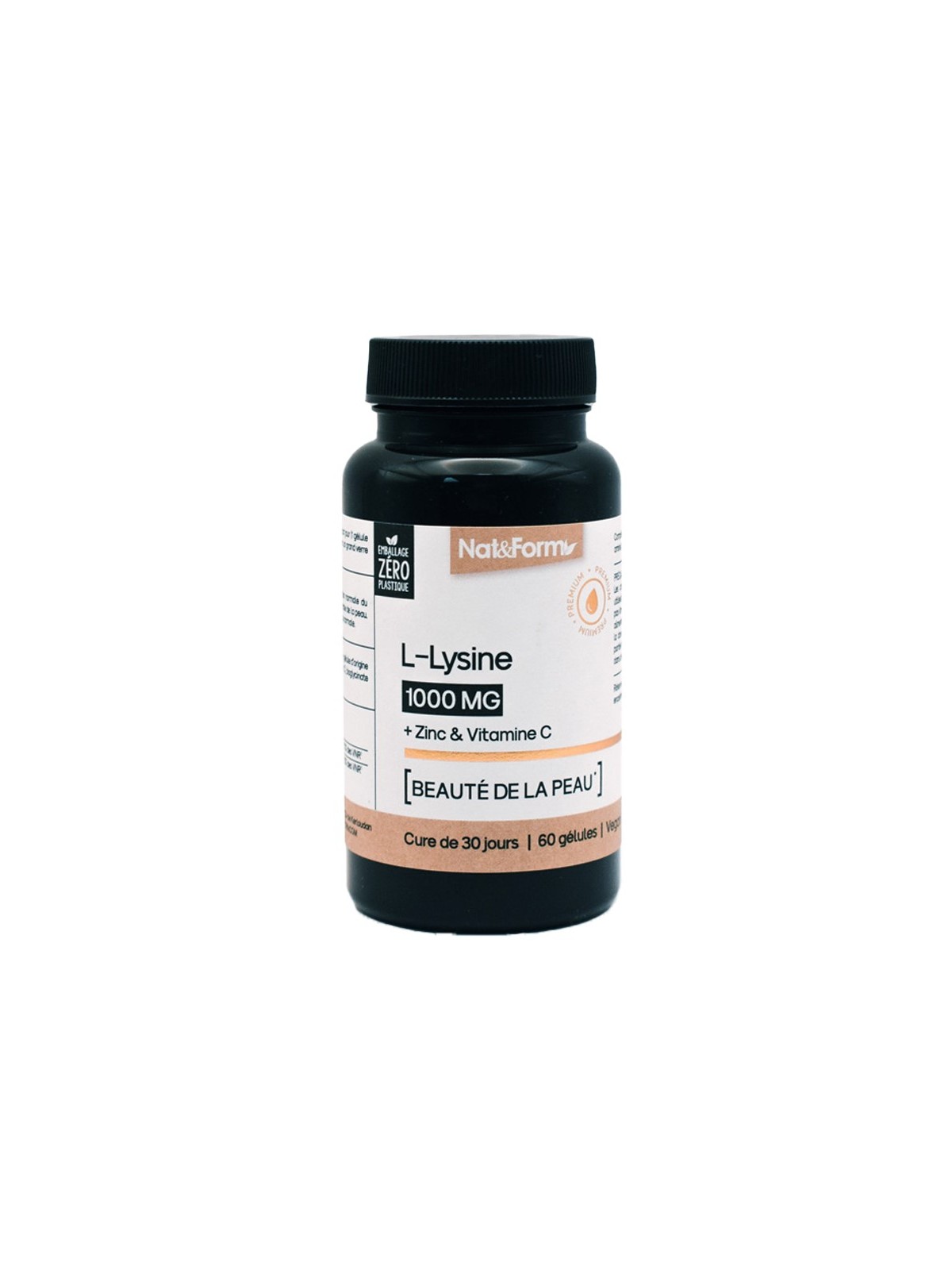 NAT&FORM L-Lysine 60 Gélules