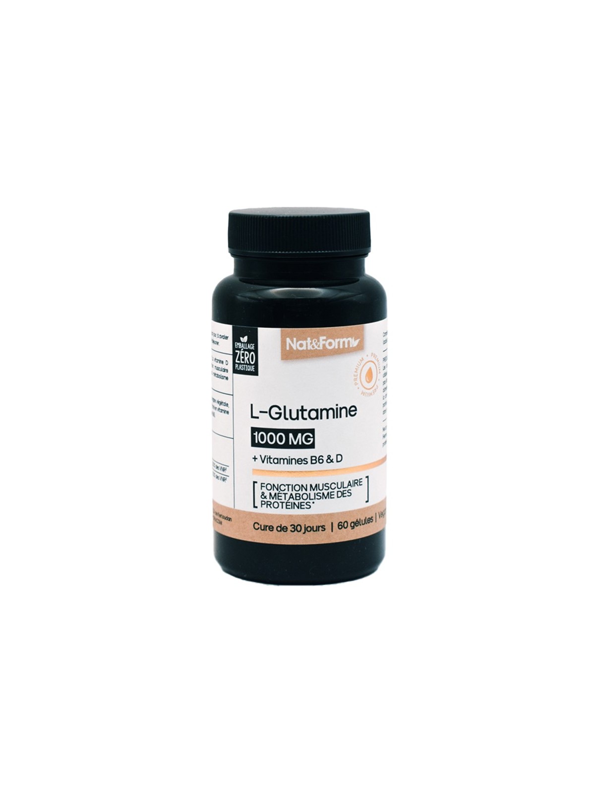 NAT&FORM L-Glutamine 60 Capsules