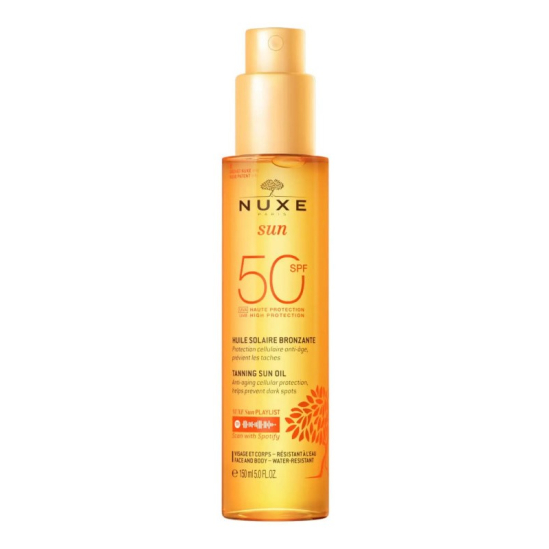 NUXE Sun Huile Solaire Bronzante Haute Protection SPF50 150ml