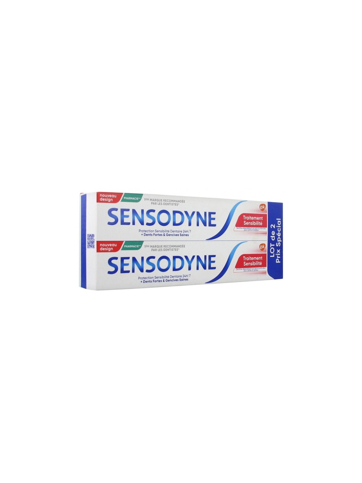 Sensodyne pro traitement sensibilité duo 75ml | Nom de la...