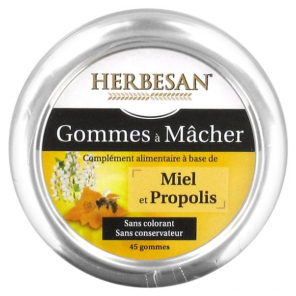 Herbesan Gommes à la Propolis 45g | Nom de la Pharmacie en variable