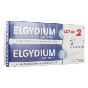 ELGYDIUM Dentifrice Blancheur 2x75ML