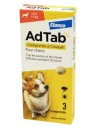 ADTAB Antiparasitaire Interne Chien de +5.5 à 11kg - 3 Comprimés à Croquer