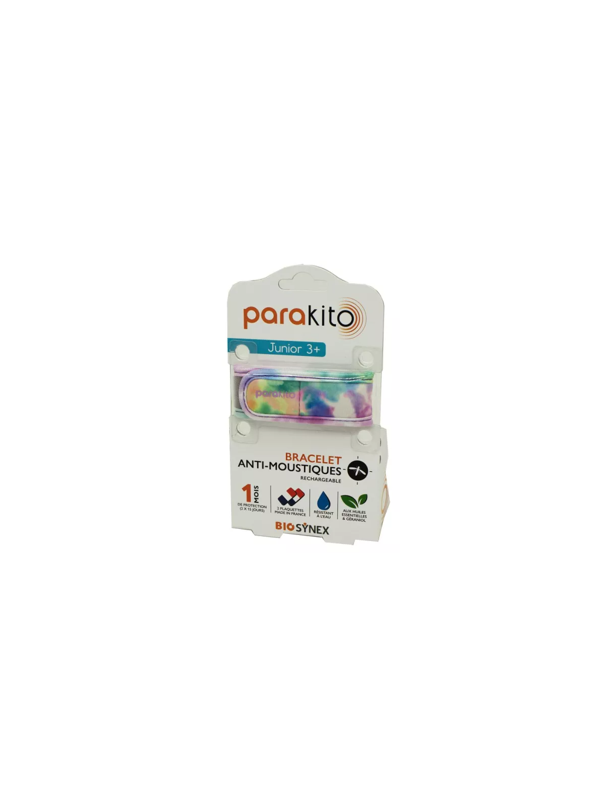 PARAKITO Junior Bracelet Anti Moustiques Rechargeable Tie And Die