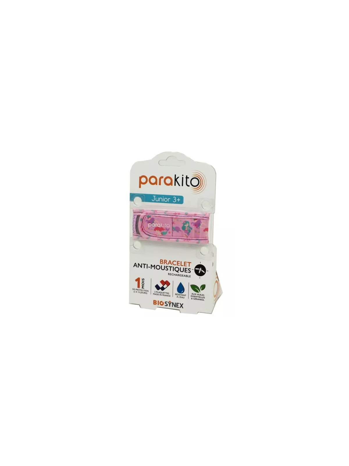 PARAKITO Junior Bracelet Anti Moustiques Rechargeable Sirene