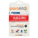 PARAKITO Adulte Bracelet Anti Moustiques Rechargeable Rouge