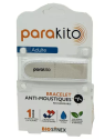 PARAKITO Adulte Bracelet Anti Moustiques Rechargeable Blanc