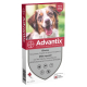 Bayer Advantix Chien 10 à 25 Kg 4 Pipettes