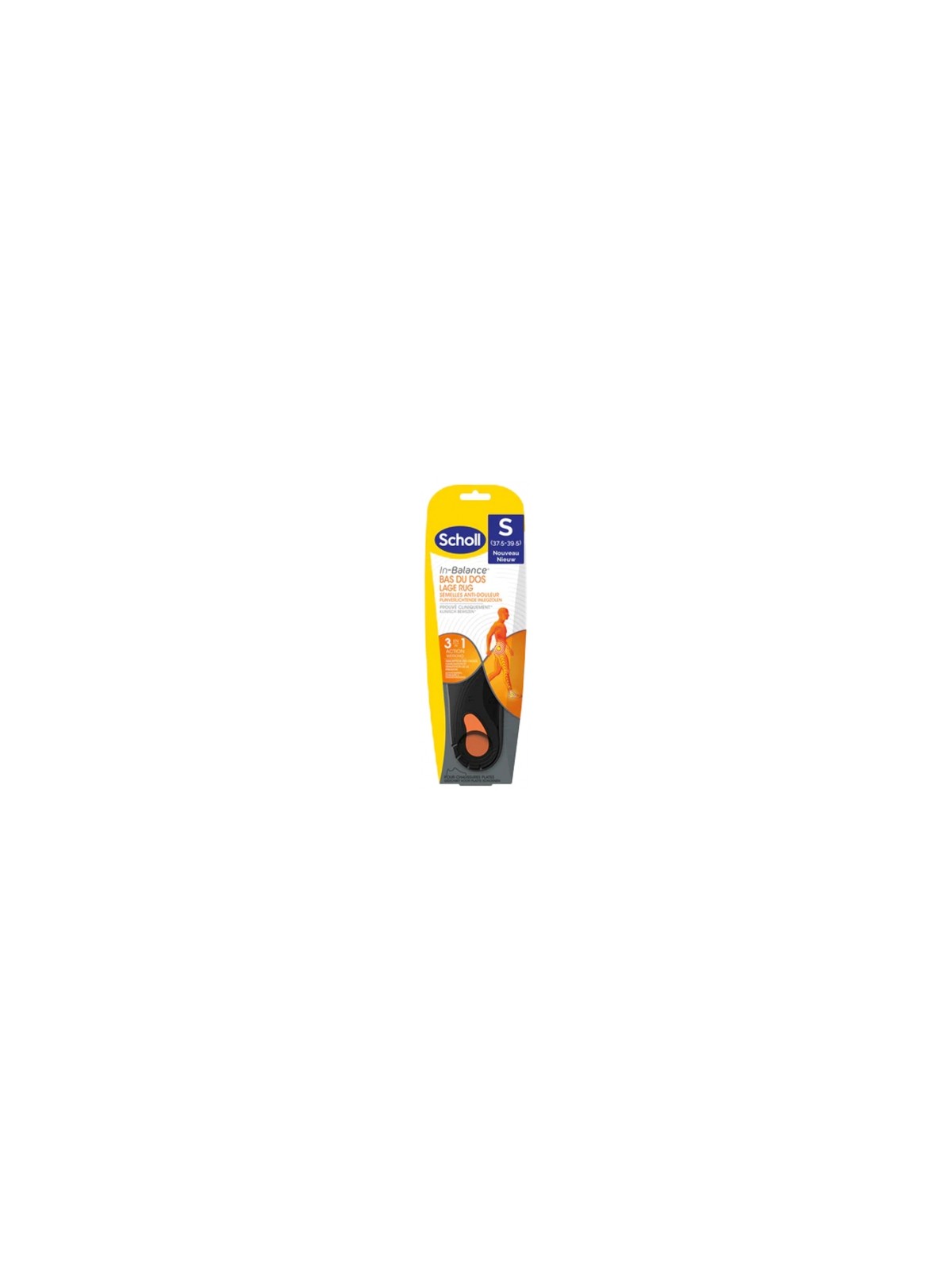 SCHOLL Semelles Anti-Douleur Bas du Dos TS (37,5-39,5) 1 Paire