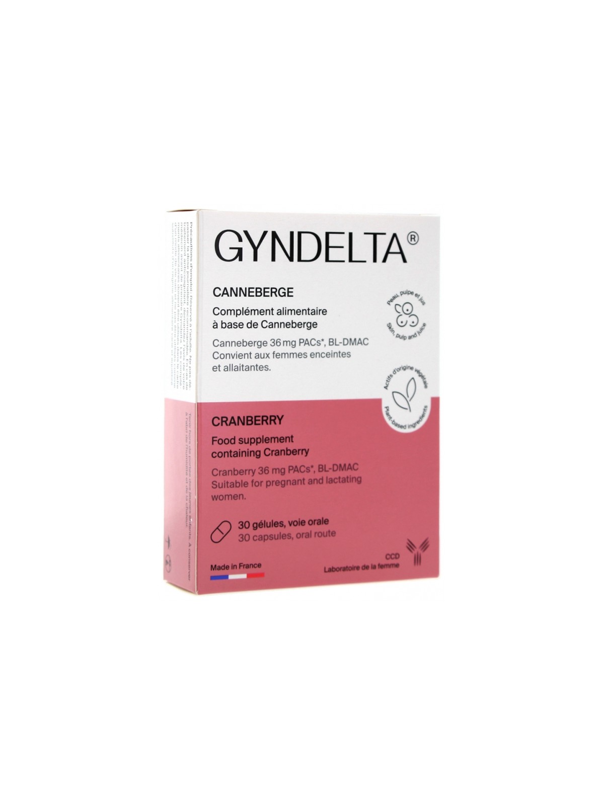 Laboratoire CCD Gyndelta 30 Gélules | Nom de la Pharmacie en variable