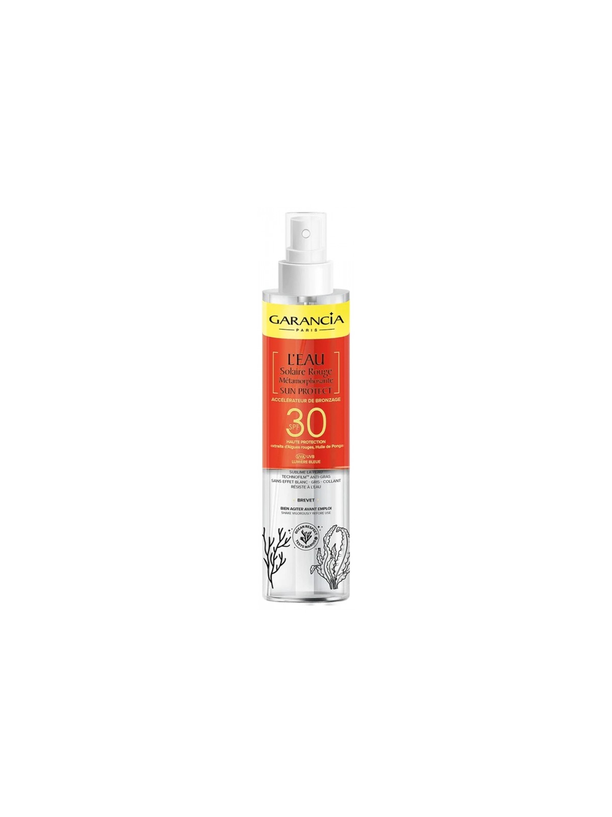 GARANCIA L'Eau Solaire Rouge Métamorphosante Sun Protect SPF30 150 ml