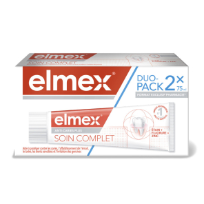 ELMEX Anti-Caries Plus Dentifrice Soin Complet 2X75ml