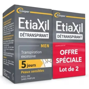 ETIAXIL Détranspirant Transpiration Excessive - Peaux Sensibles 2x15ml