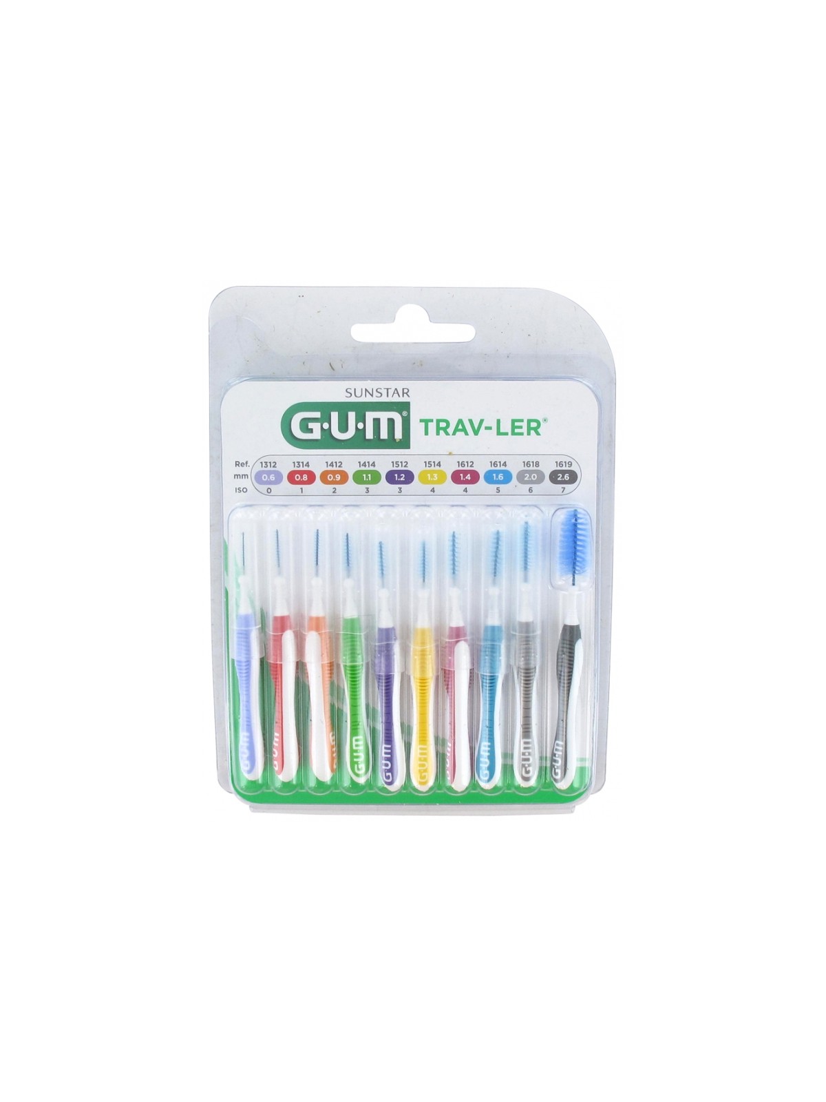 GUM Trav-Ler 10 Brossettes Interdentaires