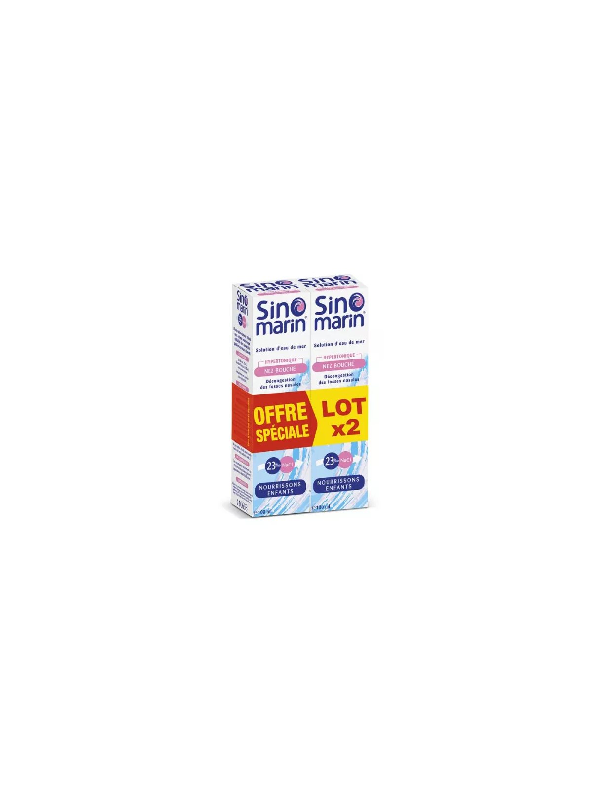 SINOMARIN Spray Nez Enfants Hypertonique 2x125ml