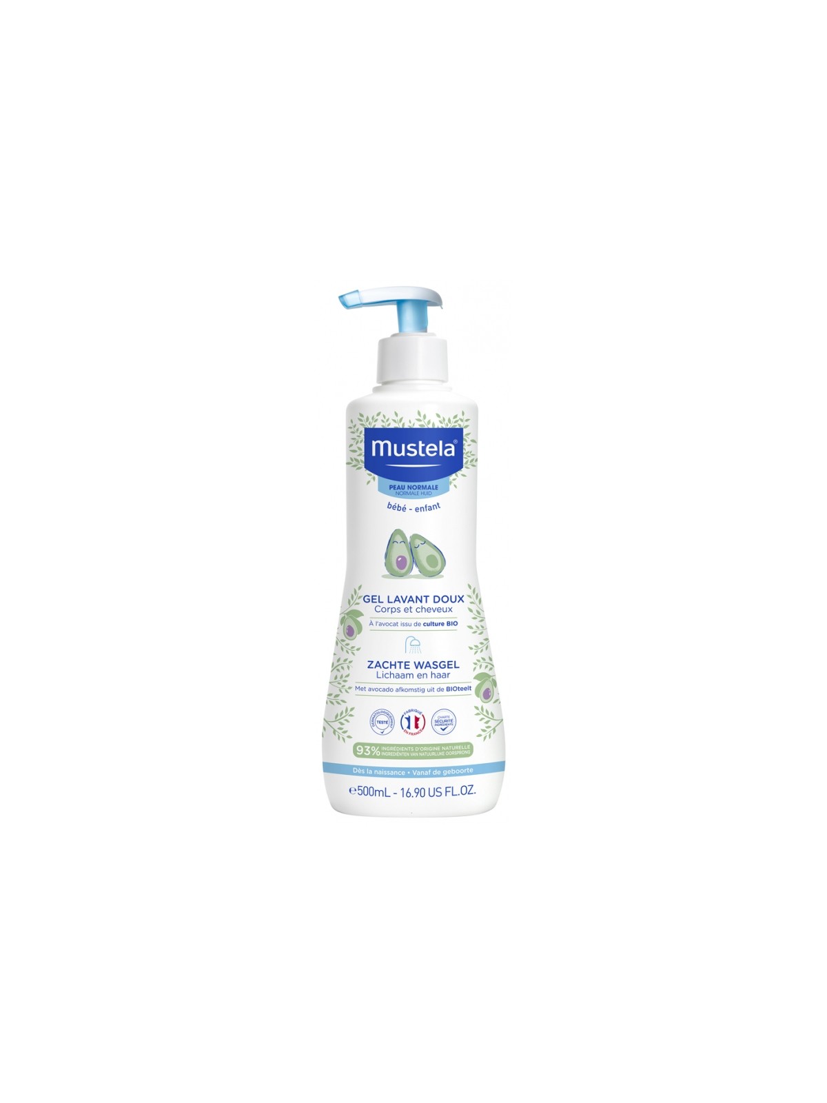 MUSTELA GEL LAV DX AVO B 500ML