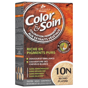 3 Chênes Color&Soin blond  plat coloration permanente 10N