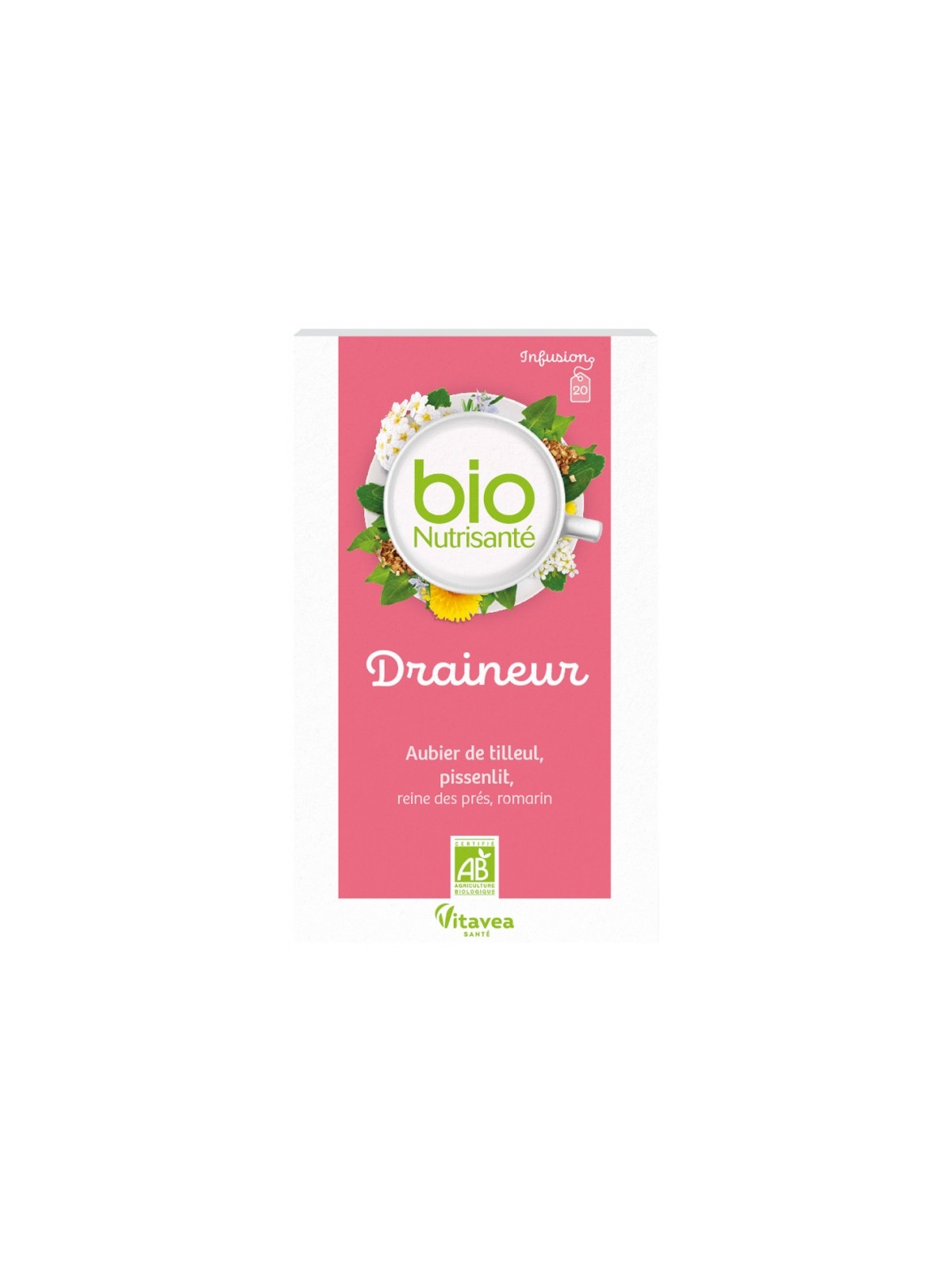 Nutrisanté Infusion Bio Draineur 20 sachets | Nom de la Pharmacie...