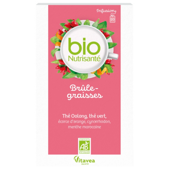 NUTRISANTE Infusion Brûle-Graisses Bio Sachets boite de 20