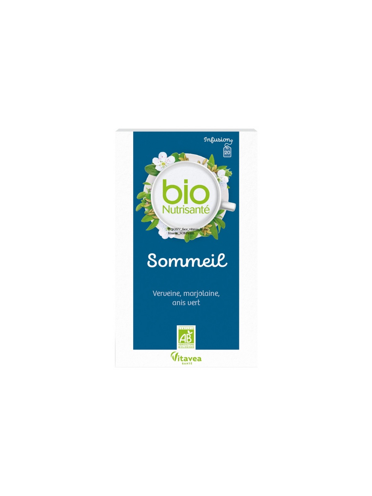 Nutrisanté infusion bio sommeil 20 sachets | Nom de la Pharmacie...
