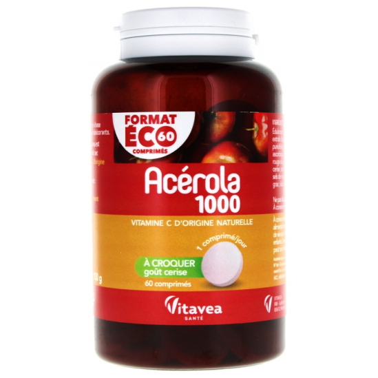 NUTRISANTE ACEROLA 1000 CPR BTE 60