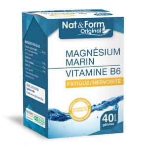 Magnésium marin vitamine B6 40 gélules | Nom de la Pharmacie en...