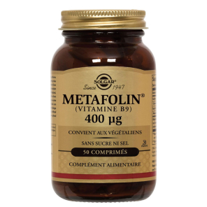 SOLGAR Metafolin Vitamine B9 400 µg 50 Comprimés