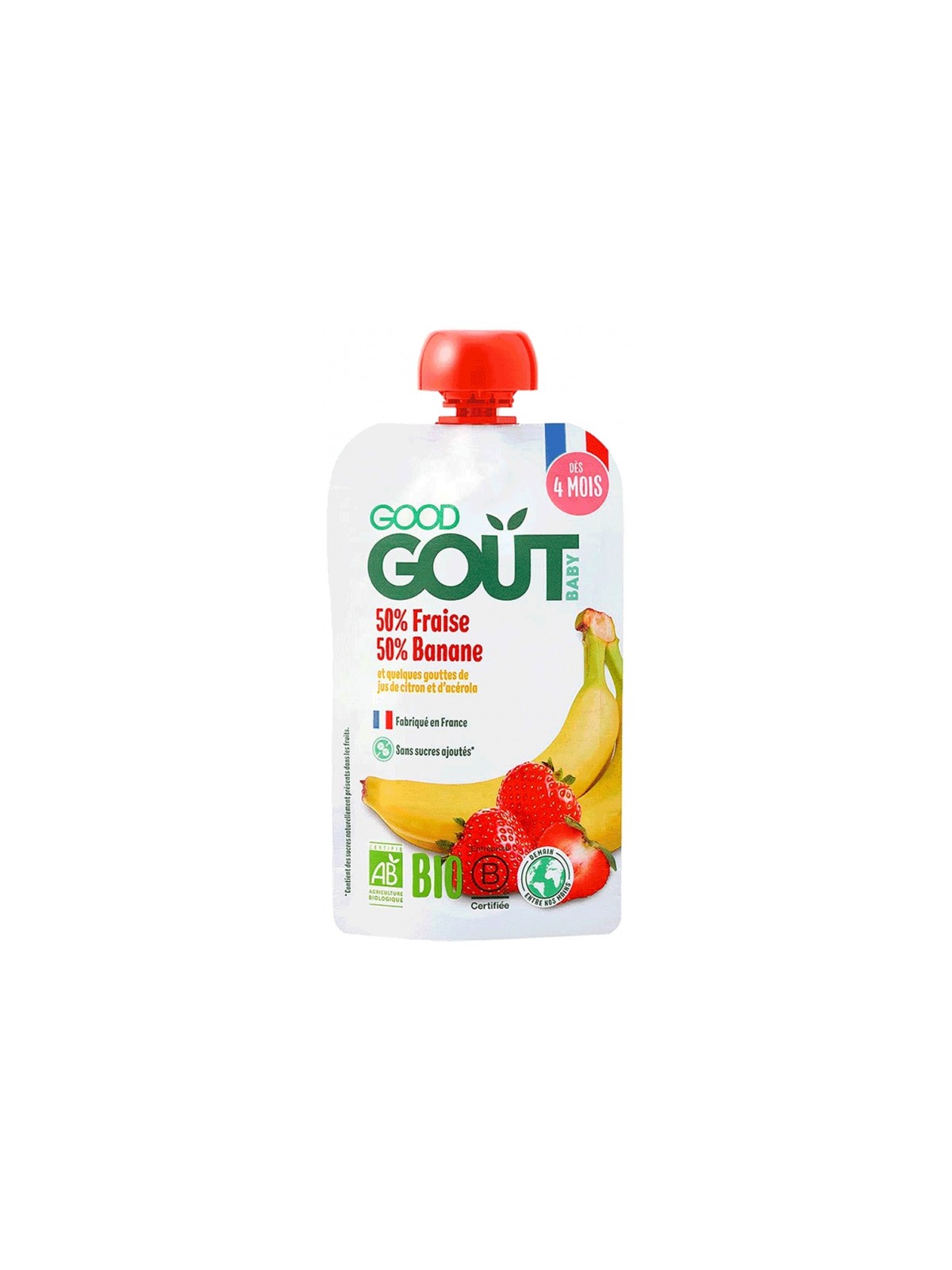 GOOD GOUT Fraise Banane Bio 120 g