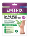 EMTRIX Masque Pieds tout en 1 - 1 Paire - Pieds Secs, Talons Fendillés
