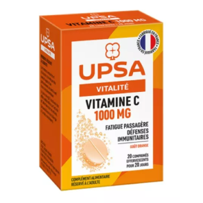 UPSA Vitalité Vitamine C 1000mg 20 Comprimés Effervescents